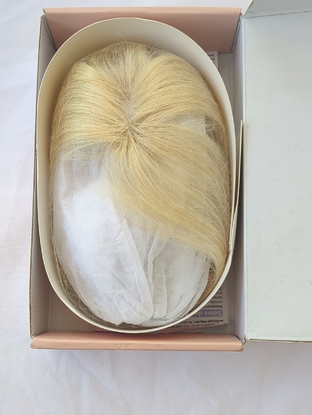 Blonde Women’s Tess  Clip In Bangs  Natural Light Blonde Human Hair